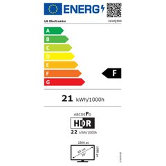 Monitors LG 26WQ500-B 25,7" cena un informācija | LG Monitori un monitoru statīvi | 220.lv