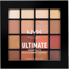 NYX Acu ēnu palete Ultimate NYX (0,86 g x 16) cena un informācija | NYX Dekoratīvā kosmētika | 220.lv