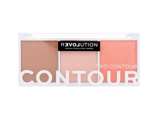 Makeup Revolution Colour Play Trio Palette - Konturēšanas palete 6 g, Sugar цена и информация | Пудры, базы под макияж | 220.lv