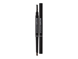 Makeup Revolution Relove Power Brow Pencil - Uzacu zīmulis 0,3 g, Dark Brown cena un informācija | Acu ēnas, skropstu tušas, zīmuļi, serumi | 220.lv