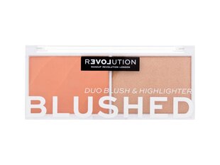 Makeup Revolution Colour Play Duo Palette - Blush palette and brighteners 5.8 g  Queen цена и информация | Бронзеры (бронзаторы), румяна | 220.lv