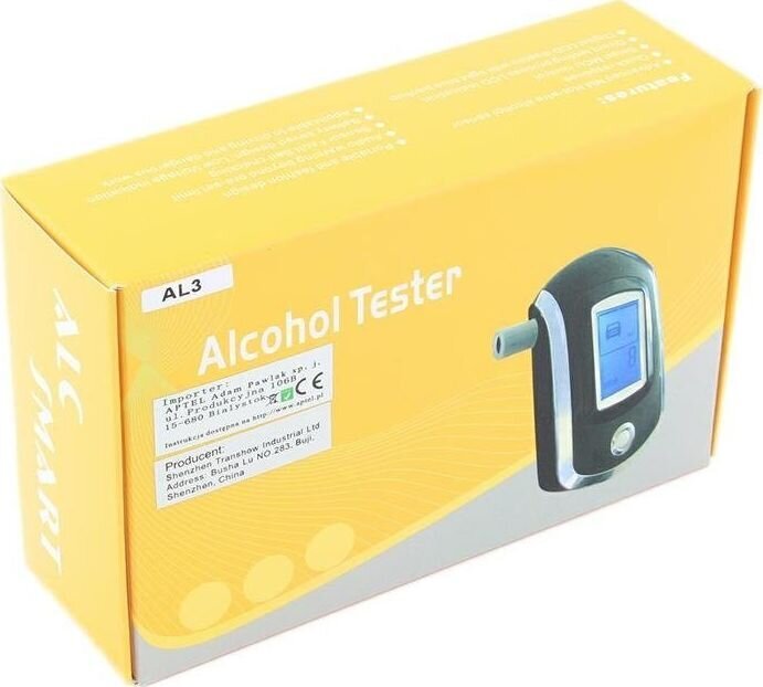 Alkotesters ar LCD displeju Practical un maināmiem iemutiņiem (5gab.) cena un informācija | Alkometri | 220.lv