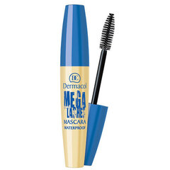 Dermacol Mega Lashes Mascara Waterproof  Black #000000 цена и информация | Тушь, средства для роста ресниц, тени для век, карандаши для глаз | 220.lv