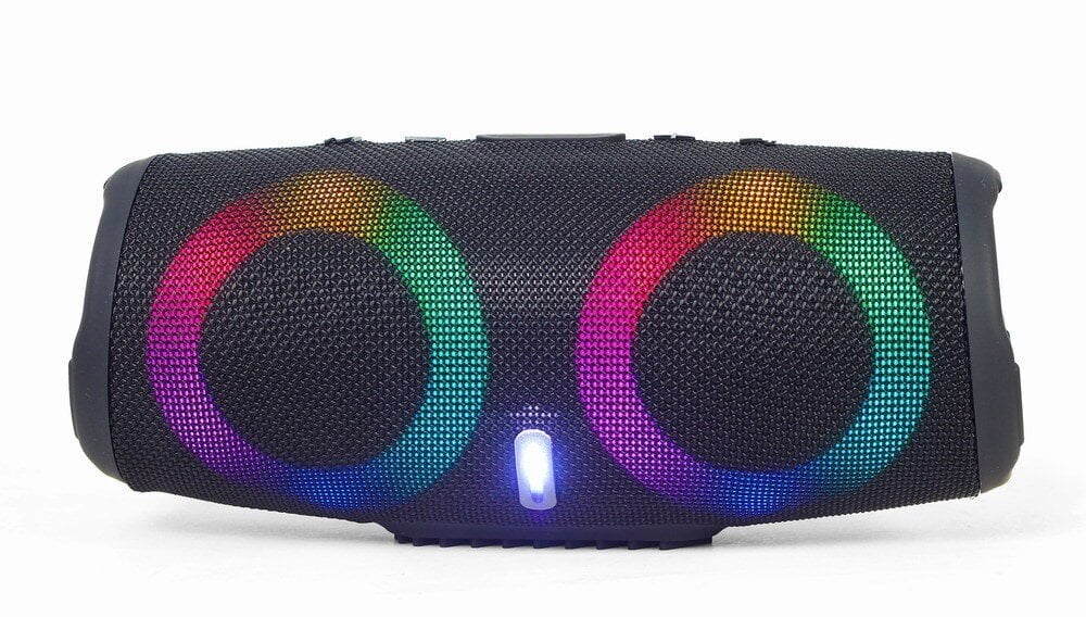 Skaļrunis Gembird Bluetooth LED Speaker Black цена и информация | Skaļruņi | 220.lv