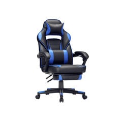 Spēļu krēsls OBG073B04, melns/zils cena un informācija | Biroja krēsli | 220.lv