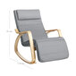 Šūpuļkrēsls LYY010G01, gaiši pelēkā krāsā cena un informācija | Atpūtas krēsli | 220.lv