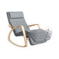 Šūpuļkrēsls LYY010G01, gaiši pelēkā krāsā cena un informācija | Atpūtas krēsli | 220.lv