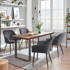 Обеденный стул, серый цвет цена и информация | Стулья для кухни и столовой | 220.lv