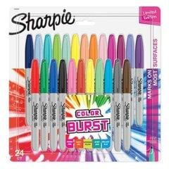 Набор маркеров Sharpie Burst Разноцветный 24 Предметы постоянный 1 штук цена и информация | Принадлежности для рисования, лепки | 220.lv