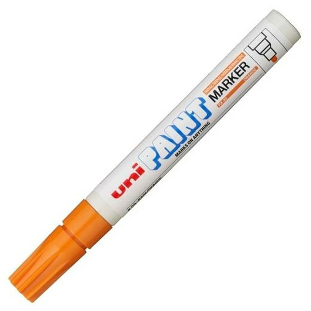 Permanentais marķieris Uni-Ball Paint Marker PX-20 Oranžs 12 gb. cena un informācija | Modelēšanas un zīmēšanas piederumi | 220.lv