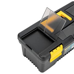 Ящик для инструментов Deli Tools EDL432412, 330 x 160 x 125 желто-черный цена и информация | Ящики для инструментов | 220.lv