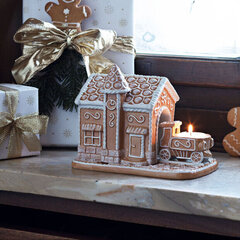 Villeroy & Boch "Winter Bakery Decoration" piparkūku mājiņa/svečturis 20x13x16cm цена и информация | Рождественские украшения | 220.lv