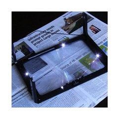 Palielināmo Stiklu ar LED Bensontools (27 x 20 x 2 cm) цена и информация | Канцелярия | 220.lv