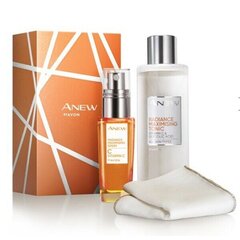 Набор Avon Anew Vitamin C: сыворотка для лица, 30мл + тоник для лица, 200мл + полотенце, 2 шт. цена и информация | Сыворотки для лица, масла | 220.lv