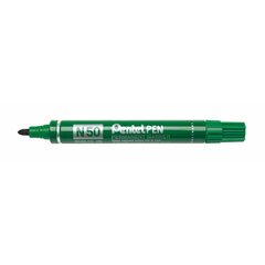 Постоянный маркер Pentel N50-BE Зеленый 12 штук цена и информация | Канцелярия | 220.lv