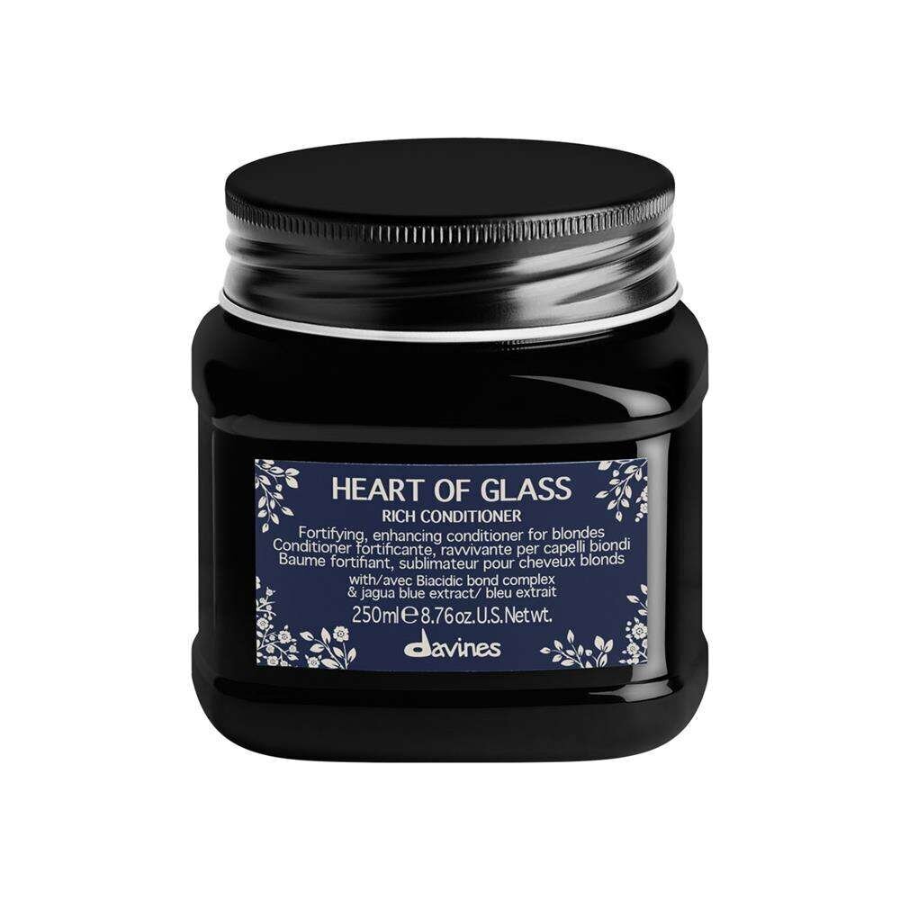 Stiprinošs kondicionieris gaišiem matiem Davines Heart of Glass Rich Conditioner, 250 ml cena un informācija | Matu kondicionieri, balzāmi | 220.lv