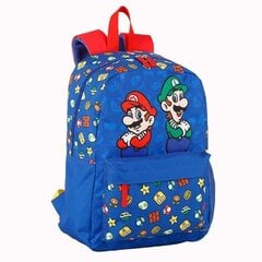 Школьный рюкзак Super Mario Красный Синий (31 x 43 x 13 cm) цена и информация | Школьные рюкзаки, спортивные сумки | 220.lv