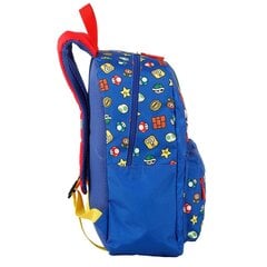 Skolas soma Super Mario Sarkans Zils (31 x 43 x 13 cm) цена и информация | Школьные рюкзаки, спортивные сумки | 220.lv