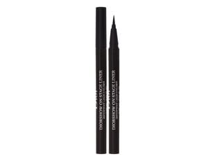 Водостойкий карандаш для глаз Dior Diorshow On Stage Liner 0.55 мл 096 Vinyl Black #000000 цена и информация | Тушь, средства для роста ресниц, тени для век, карандаши для глаз | 220.lv