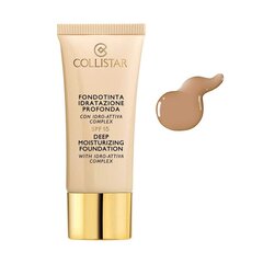 Mitrinošs tonālais krēms Collistar Deep Moisturizing Foundation SPF15 n7, 30 ml цена и информация | Пудры, базы под макияж | 220.lv