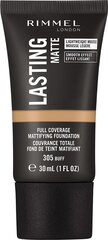 Noturīgs matēts grims (Full Coverage Matifying Foundation) 30 ml cena un informācija | Grima bāzes, tonālie krēmi, pūderi | 220.lv