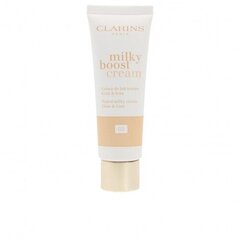 Тонирующий крем Clarins Milky Boost Cream Glow & Care - BB krém 45 мл,  02 #F7CAAB цена и информация | Пудры, базы под макияж | 220.lv