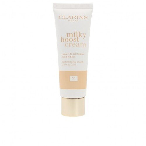 BB krēms Clarins Ladies Milky Boost Cream # 02 Makeup, 45 ml cena un informācija | Grima bāzes, tonālie krēmi, pūderi | 220.lv