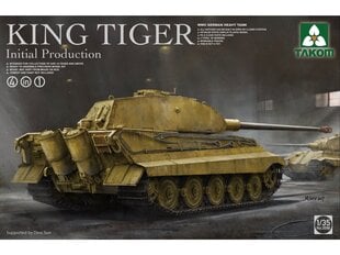 Сборная пластиковая модель Takom - WWII German Heavy Tank King Tiger Inital production, 1/35, 2096 цена и информация | Конструкторы и кубики | 220.lv