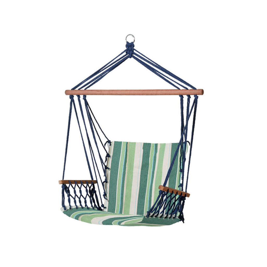 Šūpuļtīkla krēsls Tekstils Daudzkrāsains 100 x 50 x 3 cm cena un informācija | Šūpuļtīkli | 220.lv