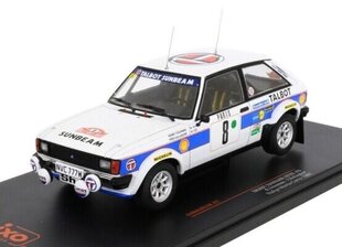 Talbot Sunbeam Lotus #8 Rallye Monte Carlo 1981 H.Toivonen/F.Gallagher IXO :24 24RAL023B cena un informācija | Kolekcionējamie modeļi | 220.lv