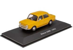 Simca 1000 - 1962 Yellow HACHETTE 1:43 ADD128 cena un informācija | Kolekcionējamie modeļi | 220.lv