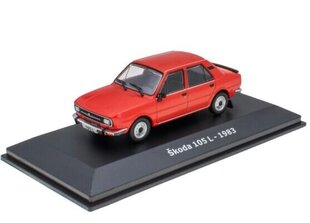Škoda 105 L - 1983 Red HACHETTE 1:43 ADD134 cena un informācija | Kolekcionējamie modeļi | 220.lv