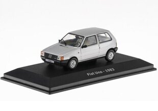 Fiat Uno - 1983 Silver HACHETTE 1:43 ADD153 цена и информация | Коллекционные модели автомобилей | 220.lv