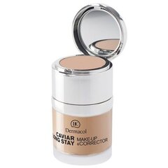 Dermacol Caviar Long Stay & Make-Up Corrector - Ilgnoturīgs grims ar kaviāra ekstraktiem un uzlaboto korektoru 30 ml, 2 Fair цена и информация | Пудры, базы под макияж | 220.lv