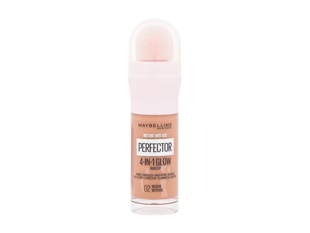 Grima pamats Maybelline Instant Age Rewind Perfector 4-In-1 Glow 2 Medium, 20 ml цена и информация | Grima bāzes, tonālie krēmi, pūderi | 220.lv