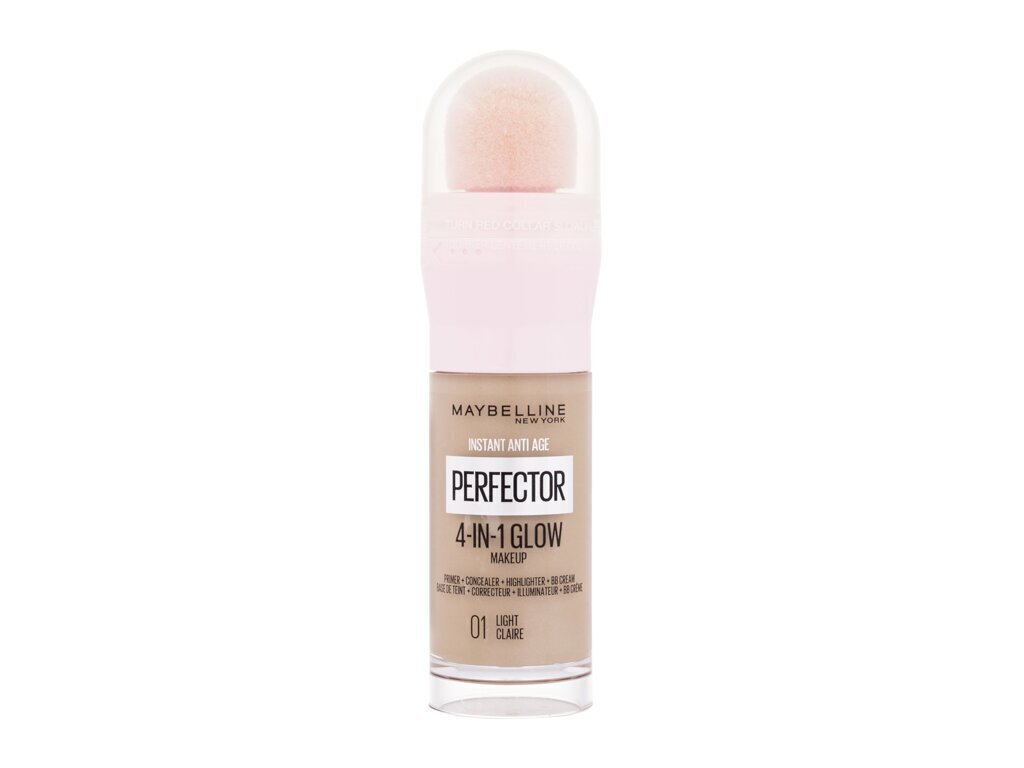 Grima pamats Maybelline Instant Age Rewind Perfector 4-In-1 Glow 01 Light, 20 ml цена и информация | Grima bāzes, tonālie krēmi, pūderi | 220.lv