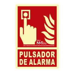 Zīme Normaluz Pulsador de alarma PVC (21 x 30 cm) cena un informācija | Informatīvās zīmes | 220.lv