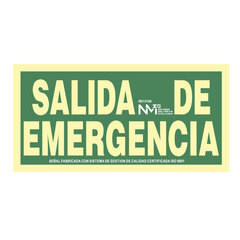 Знак Normaluz Salida de emergencia PVC цена и информация | Информационные знаки | 220.lv