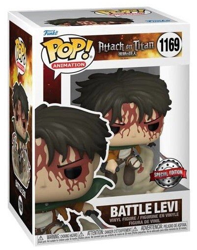 Figūriņa Funko POP! Attack on titan - Battle levi exclusive cena un informācija | Datorspēļu suvenīri | 220.lv