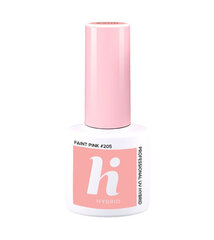 Гибридный лак для ногтей Hi Hybrid 205 Faint Pink, 5 мл цена и информация | Лаки для ногтей, укрепители | 220.lv