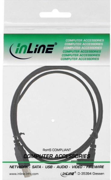InLine USB-A - miniUSB 3 m (34230) cena un informācija | Savienotājkabeļi | 220.lv