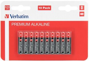 Verbatim Bateria Premium AAA / R03 10 штук цена и информация | Батарейки | 220.lv