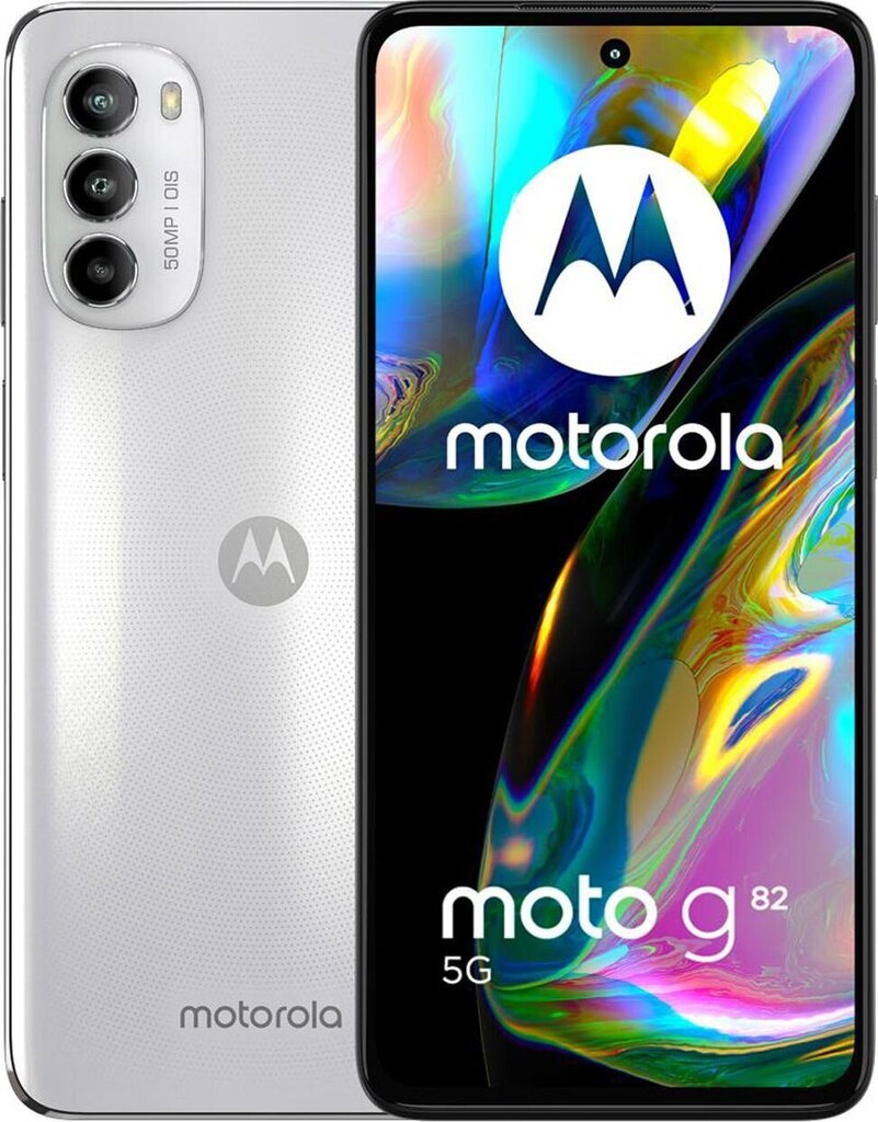 Motorola Moto G82 5G, Dual SIM, 6/128GB, White Lily цена и информация | Mobilie telefoni | 220.lv