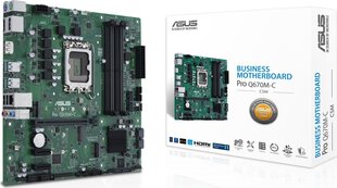 Asus Pro Q670M-C-CSM, Micro ATX, LGA1700, DDR5 цена и информация | Материнские платы | 220.lv