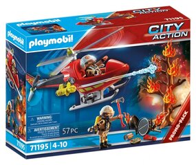 71195 PLAYMOBIL® City Action, Пожарный вертолет цена и информация | Kонструкторы | 220.lv