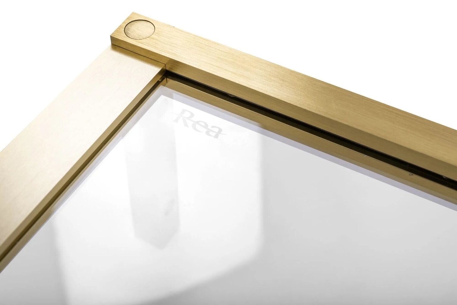 Dušas kabīne REA Hugo Double Gold Brushed, 80/90/100 cm цена и информация | Dušas kabīnes | 220.lv