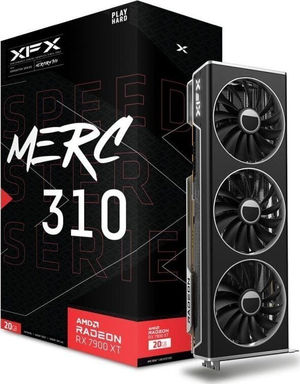XFX Speedster MERC 310 AMD Radeon RX 7900 XT Black Edition (RX-79TMERCB9) cena un informācija | Videokartes (GPU) | 220.lv