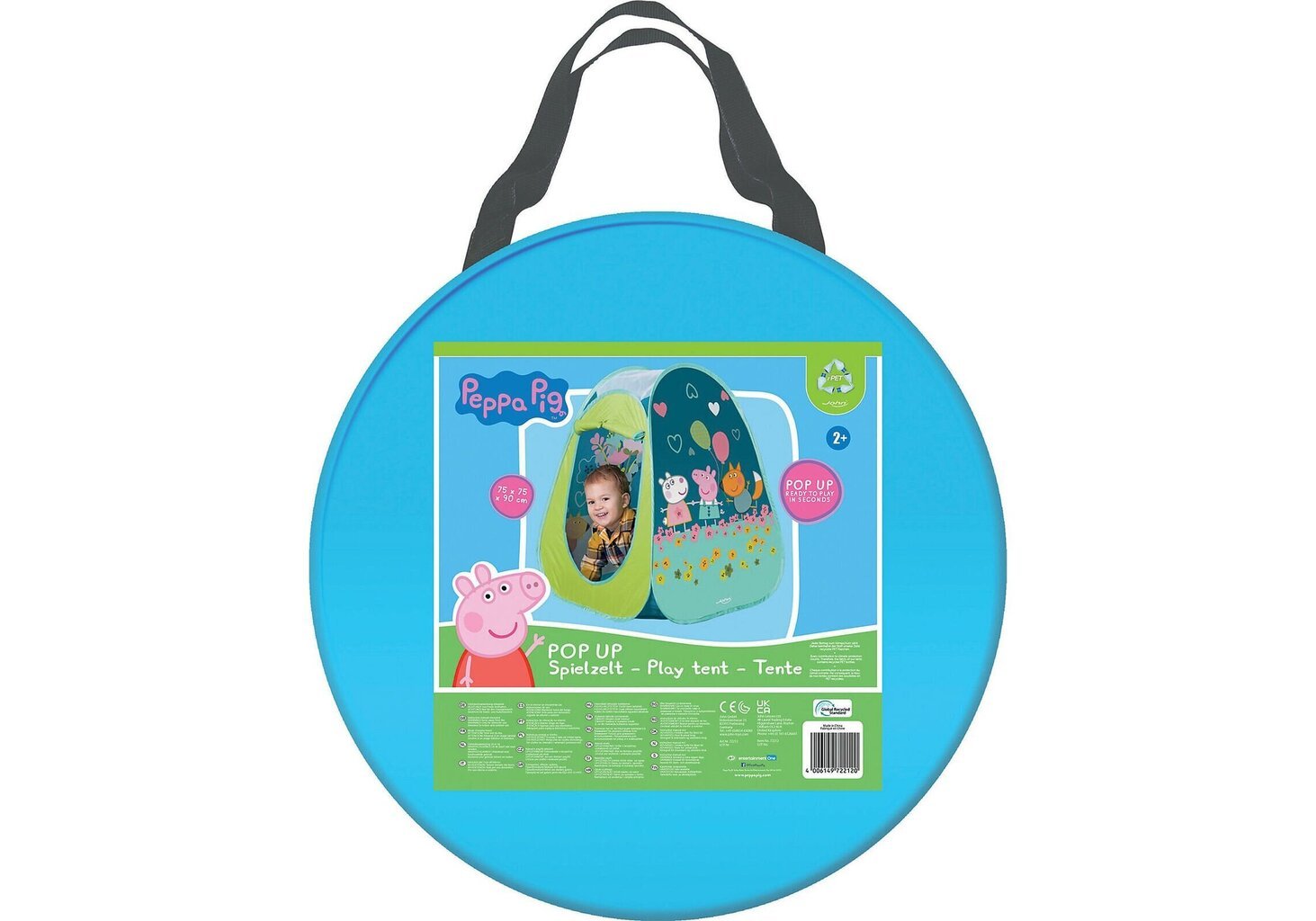 John rotaļu telts Cūciņa Pepa (Peppa Pig) цена и информация | Bērnu rotaļu laukumi, mājiņas | 220.lv