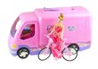 Transportlīdzeklis leļļu velosipēdam Lean Toys 50 cm, rozā cena un informācija | Rotaļlietas meitenēm | 220.lv