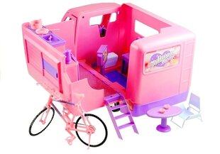 Transportlīdzeklis leļļu velosipēdam Lean Toys 50 cm, rozā cena un informācija | Rotaļlietas meitenēm | 220.lv